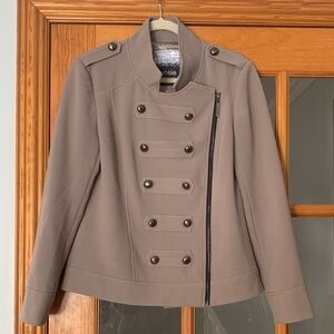 Kensie, Military Style Blazer/Jacket in Taupe, Sz M